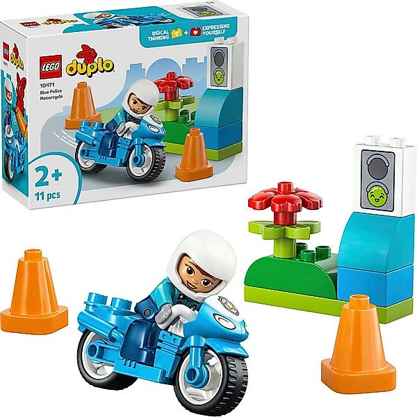 LEGO® Blaues Polizeimotorrad (10471), LEGO DUPLO Town Konstruktionsspielste günstig online kaufen