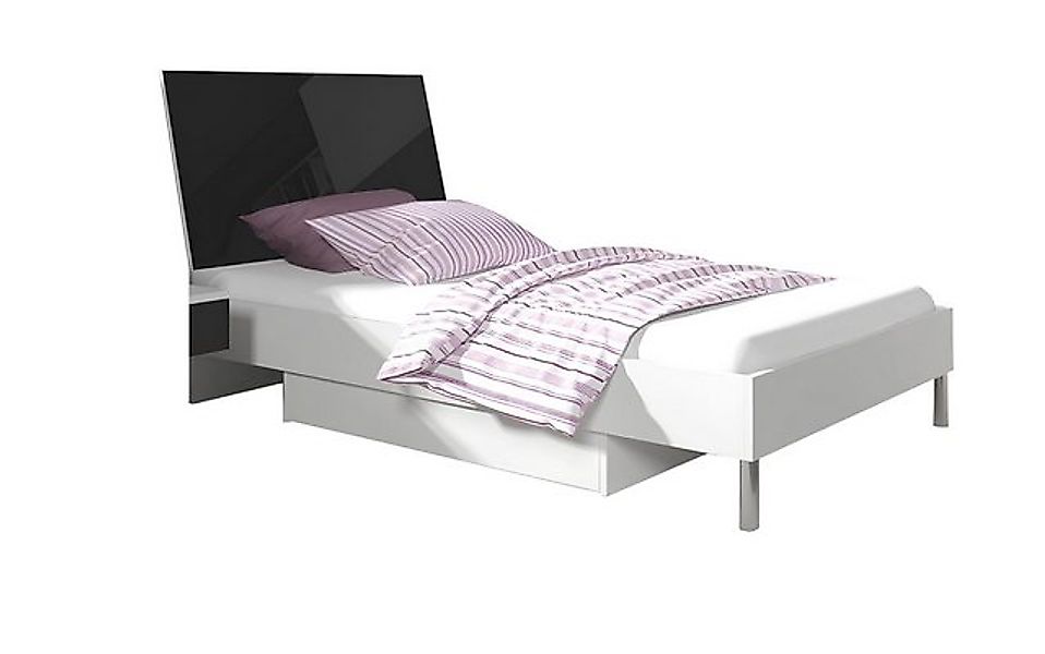 Xlmoebel Bett Neues Einzelbett aus schwarzem Holz für das Jugendzimmer im ( günstig online kaufen