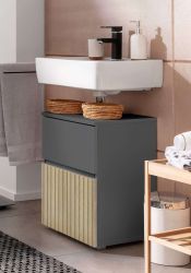 Home affaire Waschbeckenunterschrank "Wisla" Siphonausschnitt, Breite 40 cm günstig online kaufen