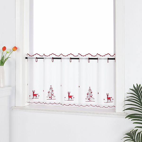 Joyswahl Scheibengardine (1 St), Stangendurchzug, transparent, günstig online kaufen