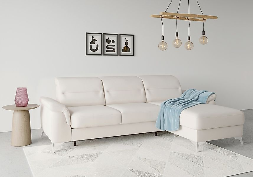 sit&more Ecksofa "Sinatra L-Form", mit Recamiere, optinal mit Kopfteilverst günstig online kaufen