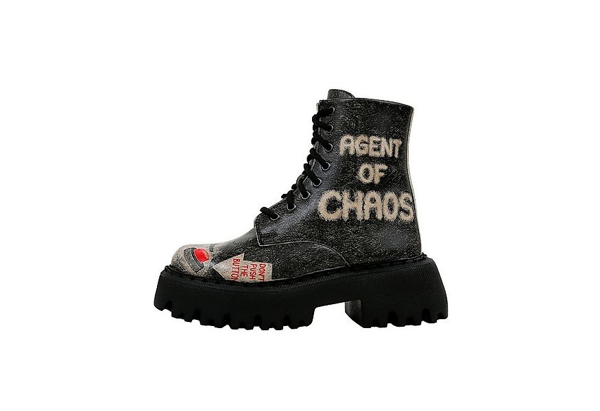 DOGO Navy Schnürstiefel Boots Agent Of Chaos Damen Stiefeletten Chelseaboot günstig online kaufen