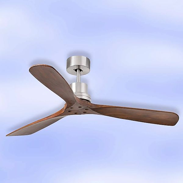 Deckenventilator Lantau, Remote, walnuss/stahl günstig online kaufen