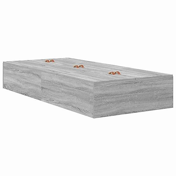 vidaXL Bett Bettgestell Grau Sonoma 200 günstig online kaufen