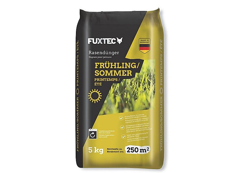 FUXTEC Rasendünger FX-RDFS5, FX-RDFS, 1-St., Stickstoffbetonte Formel, Lang günstig online kaufen