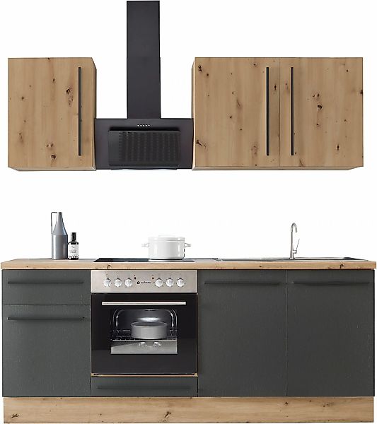 KOCHSTATION Küchenzeile "KS-Florida mit 38mm starker Arbeitsplatte" Breite günstig online kaufen