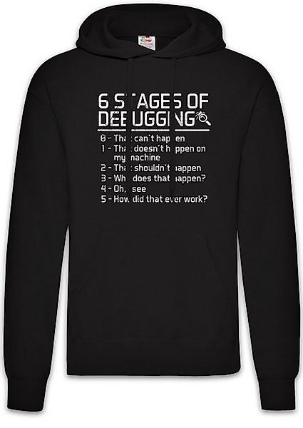 Urban Backwoods Hoodie 6 Stages of Debugging Herren Hoodie Fun Geek Nerd In günstig online kaufen
