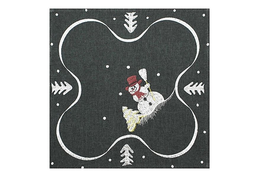 Haus und Deko Tischdecke Tischset Weihnachten 35 x 35 cm Leinenoptik Platzs günstig online kaufen