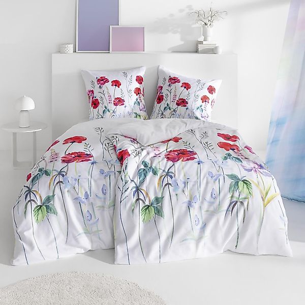 Estella Mako Satin Bettwäsche Christy 4824-460 Bumen Aquarell 135x200 günstig online kaufen