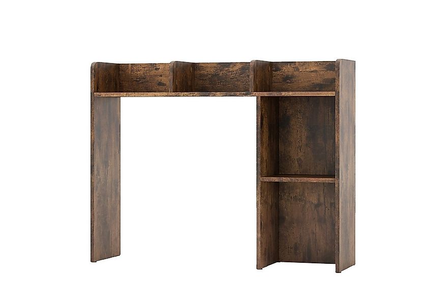 COSTWAY Regal-Schreibtisch, mit 4 Ablagen, offenem Fach, bis 45kg, 94x25x74 günstig online kaufen