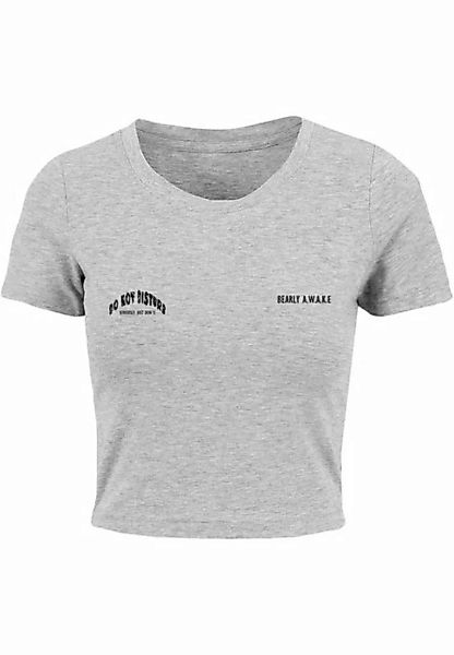 Merchcode T-Shirt Merchcode Damen Ladies Barely Awake Cropped Tee (1-tlg) günstig online kaufen
