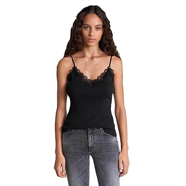Salsa Jeans Lace And Adjustable Straps Ärmelloses T-shirt XL Black günstig online kaufen