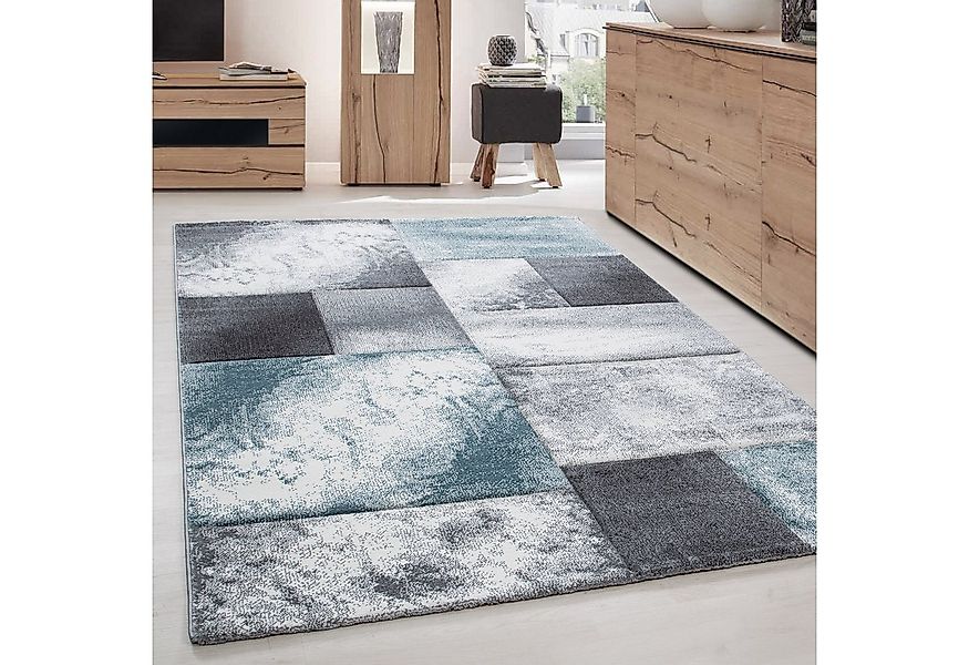 Carpettex Frisé-Teppich Kariert Design, Läufer, Höhe: 13 mm, Designer Wohnz günstig online kaufen