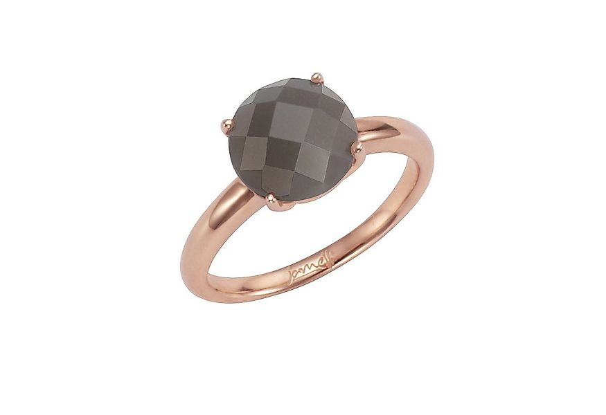 Jamelli Fingerring 925 Silber rosé vergoldet Mondstein grau günstig online kaufen