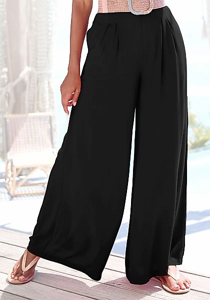 Buffalo Palazzohose, mit Seitennahttaschen, leichte Sommerhose, Wide-Leg günstig online kaufen