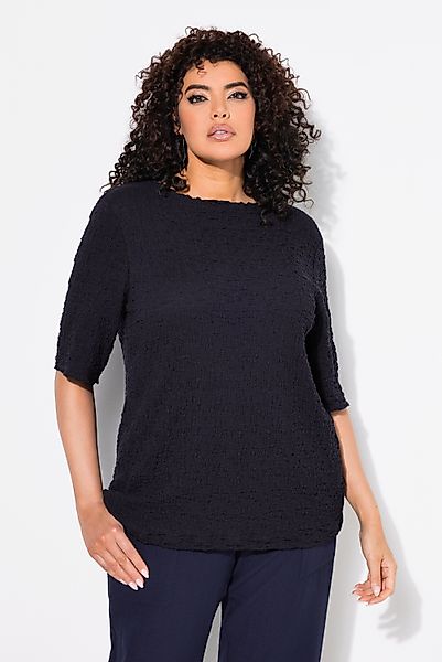 Ulla Popken T-Shirt T-Shirt Struktur Regular günstig online kaufen