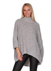 Charis Moda Longpullover Strickpullover Turtelneck Vorne günstig online kaufen