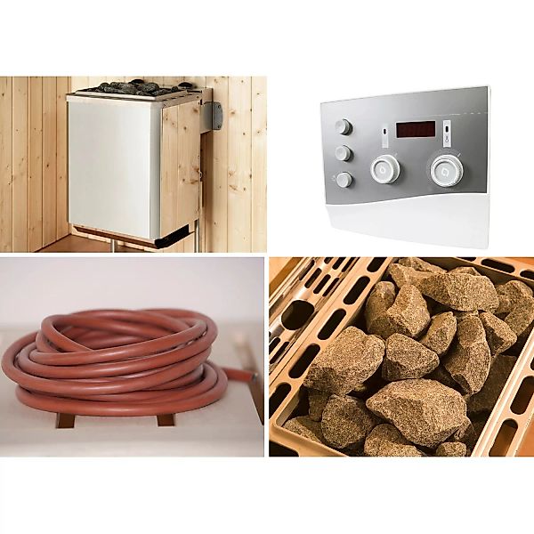 Weka Technikpaket 1 inkl. 9,0 KW Ofen, Anschlusskabel, Saunasteine, Steuerg günstig online kaufen