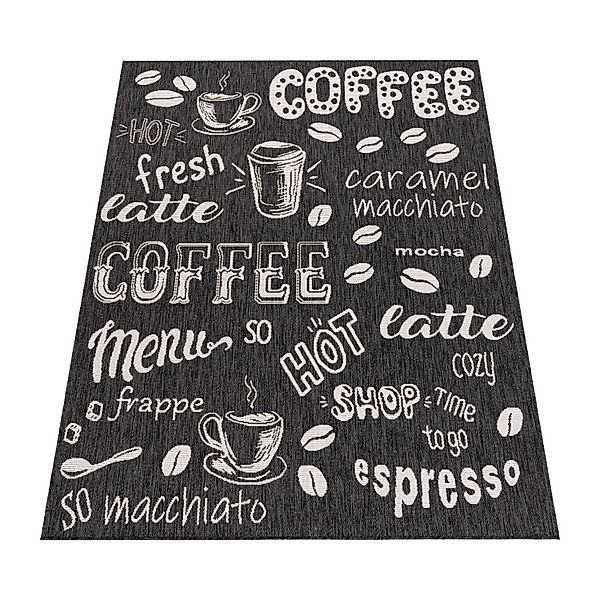 KADIMA DESIGN Teppich Schriftzug Wohnzimmer schmutzabweisend günstig online kaufen