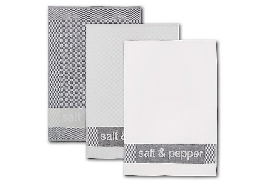 Dyckhoff Geschirrtuch Salt & Pepper, Maße je Tuch ca. 50x70 cm, (Set, 3-tlg günstig online kaufen