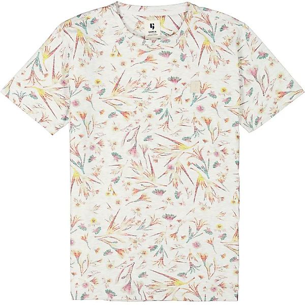 Garcia Kurzärmeliges T-shirt XL White Melee günstig online kaufen