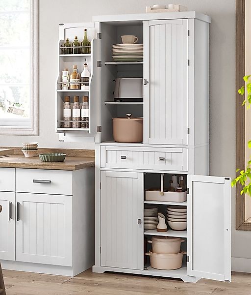 VASAGLE Buffet Küchenschrank, 4 verstellbare Ablagen, günstig online kaufen