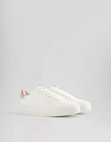 Bershka Sneaker Mit Metallic-Details Damen 37 Weiss günstig online kaufen