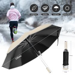 Coonoor Taschenregenschirm Vollautomatischer umgekehrter Regenschirm, große günstig online kaufen