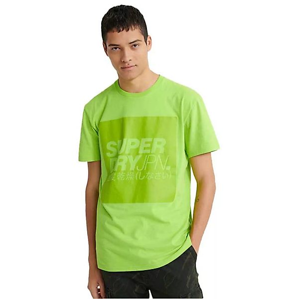 Superdry City Neon Logo Oversized Kurzarm T-shirt L Lime Green günstig online kaufen
