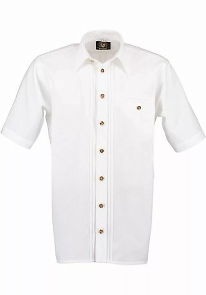 OS-Trachten Trachtenhemd Enawom Herren Kurzarmhemd mit 2x2 Biesen günstig online kaufen