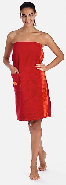 Egeria Sarong "Ben, ideal für Sauna & Spa, Hotelbademantel", 1 Stk. mit Str günstig online kaufen