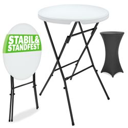 Casaria Stehtisch, mit Husse Anthrazit Klappbar günstig online kaufen