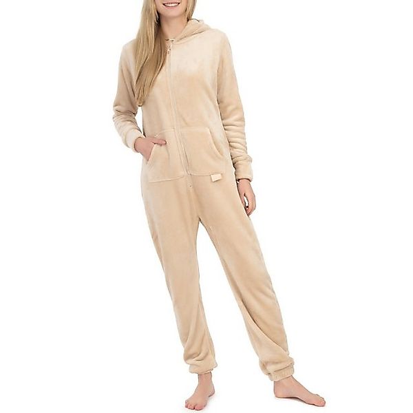 Basisstoff Jumpsuit Kitten Damen Jumpsuit Teddy Fleece Einteiler Overall günstig online kaufen