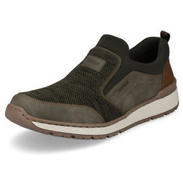 Rieker  Herrenschuhe Komfort Slipper für Herren in grün günstig online kaufen