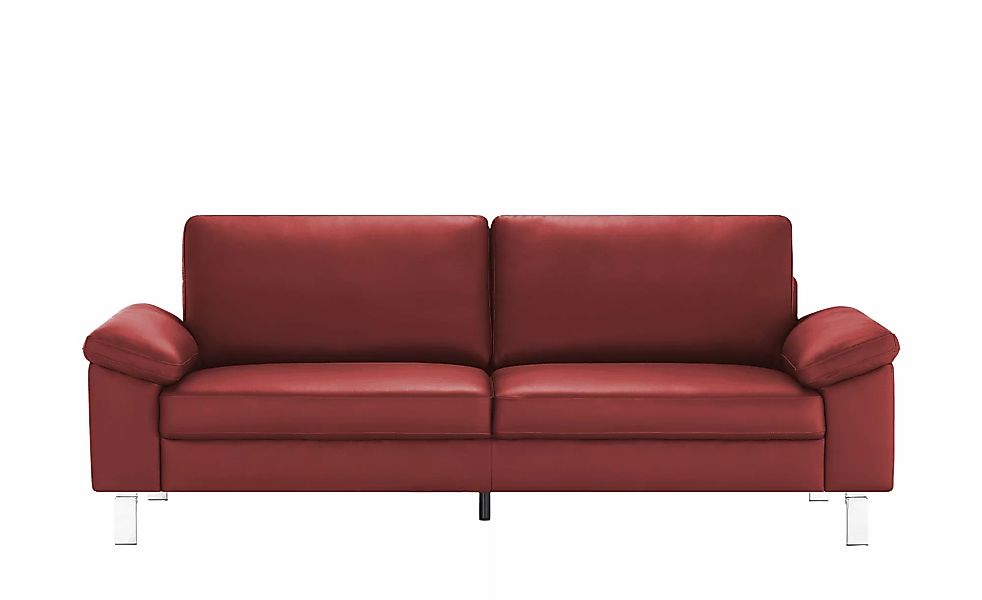 Einzelsofa aus Echtleder Bena ¦ rot ¦ Maße (cm): B: 228 H: 86 T: 97.0 Polst günstig online kaufen