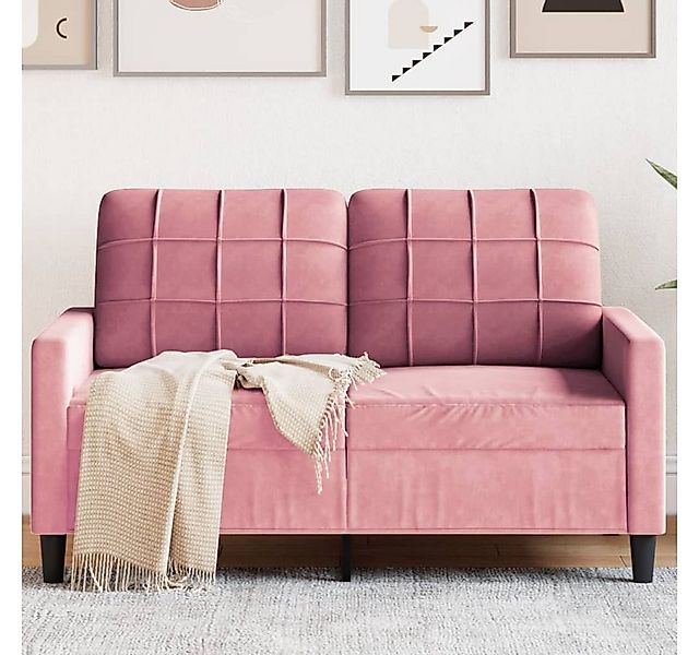 vidaXL Sofa 2-Sitzer-Sofa Rosa 120 cm günstig online kaufen