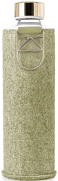 equa Trinkflasche "Mismatch" Borosilikatglas, mit Filzhülle, 750 ml günstig online kaufen