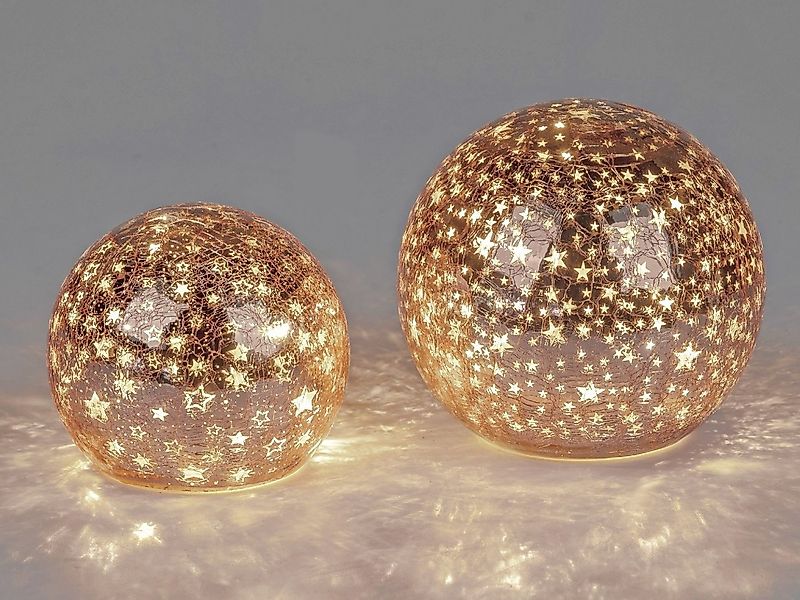 formano LED Kugelleuchte Sterne, Mit Timerfunktion, Rosa, Motiv: Sterne günstig online kaufen