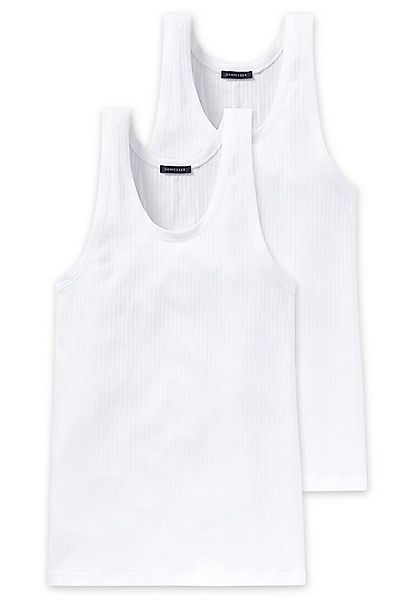 Schiesser Unterhemd Doppelpack 2PACK - Ärmellos, Rundhalsausschnitt, Basic günstig online kaufen