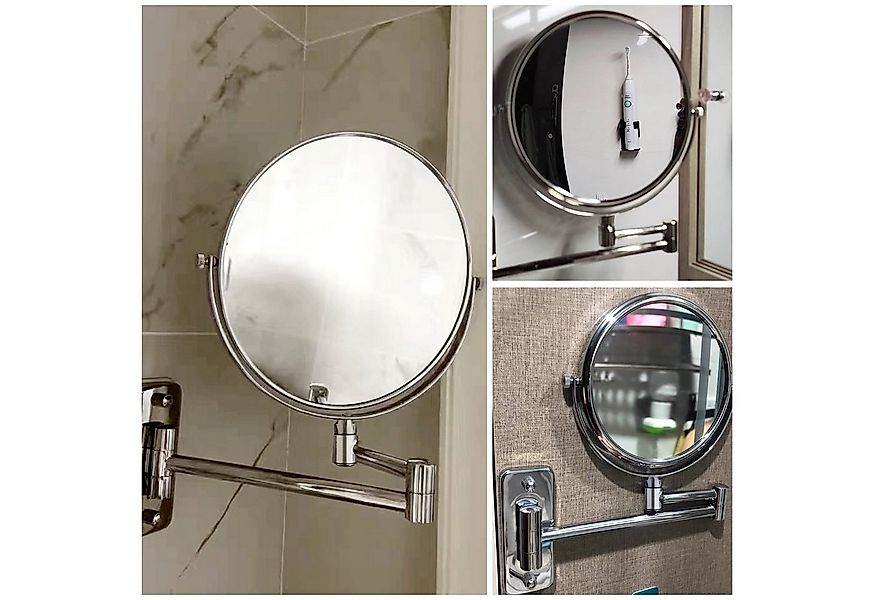 Melko Kosmetikspiegel Schminkspiegel Kosmetikspiegel Wandspiegel 10-fach (S günstig online kaufen