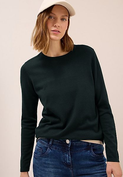 CECIL Strickpullover mit feinem Detail an der Schulter und Viskose-Anteil günstig online kaufen
