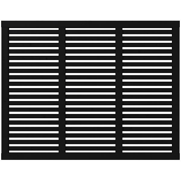 Sichtschutzzaun Harmoni Nadelholz Schwarz 180 cm x 140 cm günstig online kaufen
