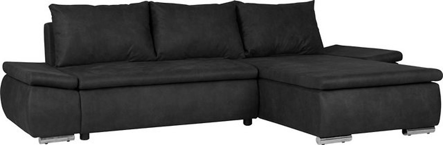 Home affaire Ecksofa Acra L-Form, mit Bettfunktion und Bettkasten, in Matte günstig online kaufen