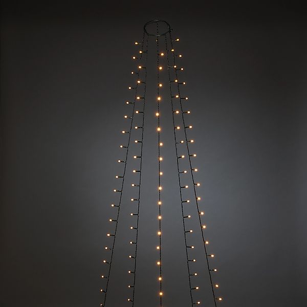Konstsmide LED-Baummantel mit Ring Ø 8 cm 150 bersteinfarbene LEDs innen günstig online kaufen