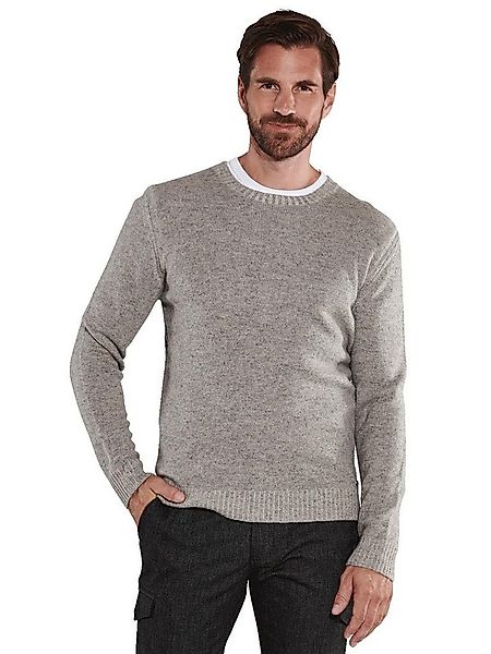 Engbers Rundhalspullover engbers Herren Pullover uni, Silbergrau günstig online kaufen