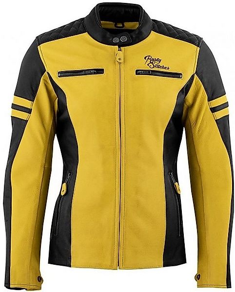 Rusty Stitches Motorradjacke Joyce Damen Motorrad Lederjacke (herausnehmbar günstig online kaufen