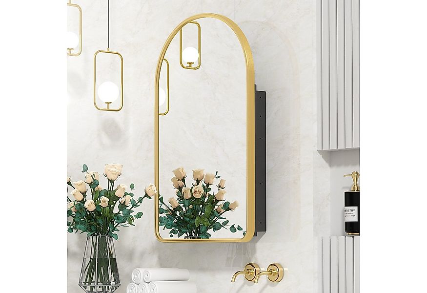 radelldar Spiegelschrank Montagefrei Metall Feuchtigkeitsschutz,80x13x50cm günstig online kaufen