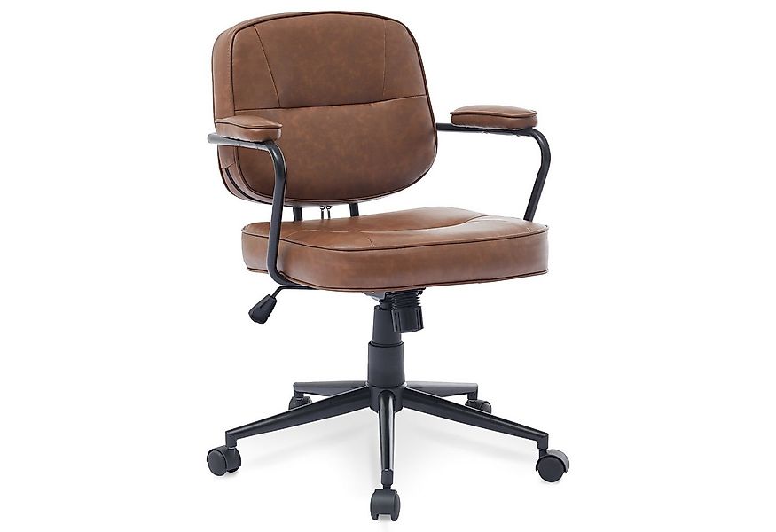 SeedWave Bürostuhl mit Wippfunktion PU-Leder Drehstuhl Gepolstert im modern günstig online kaufen