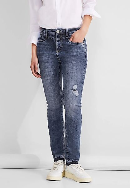 STREET ONE Skinny-fit-Jeans "York", mit Zierrissen günstig online kaufen