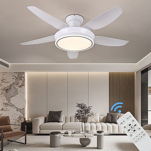 Eurotondisplay Deckenventilator Deckenventilator LED Beleuchtung 6 günstig online kaufen